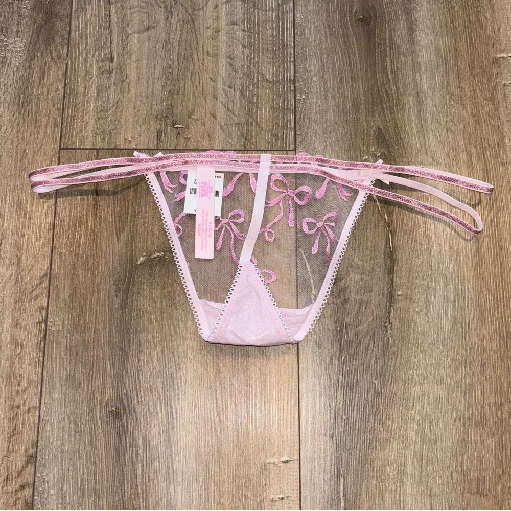 LoveShackFancy X PINK Strappy Thong Panty - Picture 7 of 8